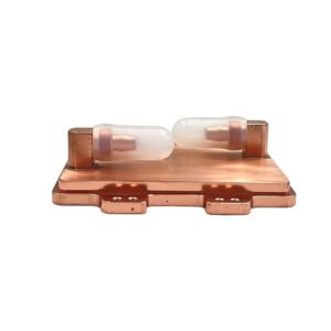 Pure Copper Water-Cooled Head for Vacuum Brazing in Server Liquid-Cooling Circuits