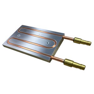 Water-Cooled Plate with Embedded Tubes